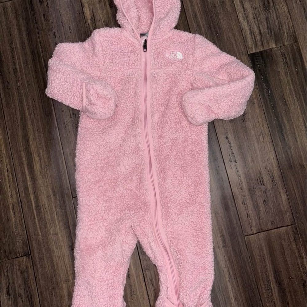 The North Face Cozy Pink Kids Footie